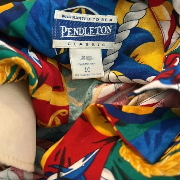 Pendleton vintage button down captain nautical flag size 10 - Picture 5 of 7